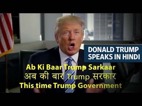 Donald Trump speaks in Hindi in Indian-American campaign ad