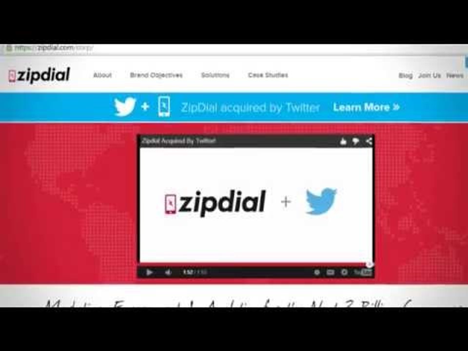 All about Twitter-Zipdial acquisition in 60 seconds!