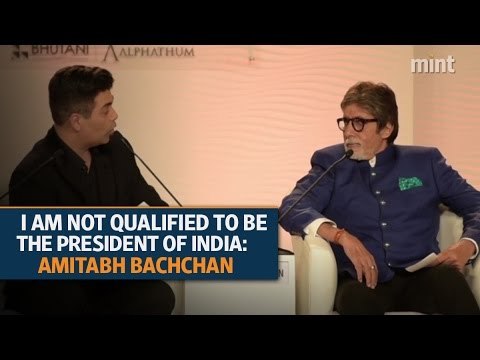 Amitabh Bachchan: I am not qualified to be the President of India