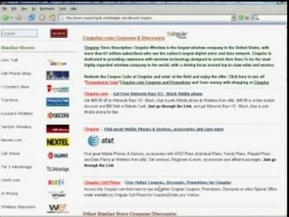 Cingular.com Coupons - How to use cingular.com coupons