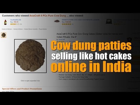 Cow dung patties selling like hot cakes online in India