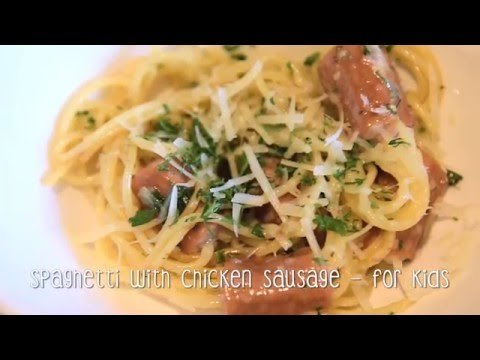 Spaghetti with chicken sausage | Cooking with Lounge