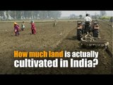 How much land is actually cultivated in India?