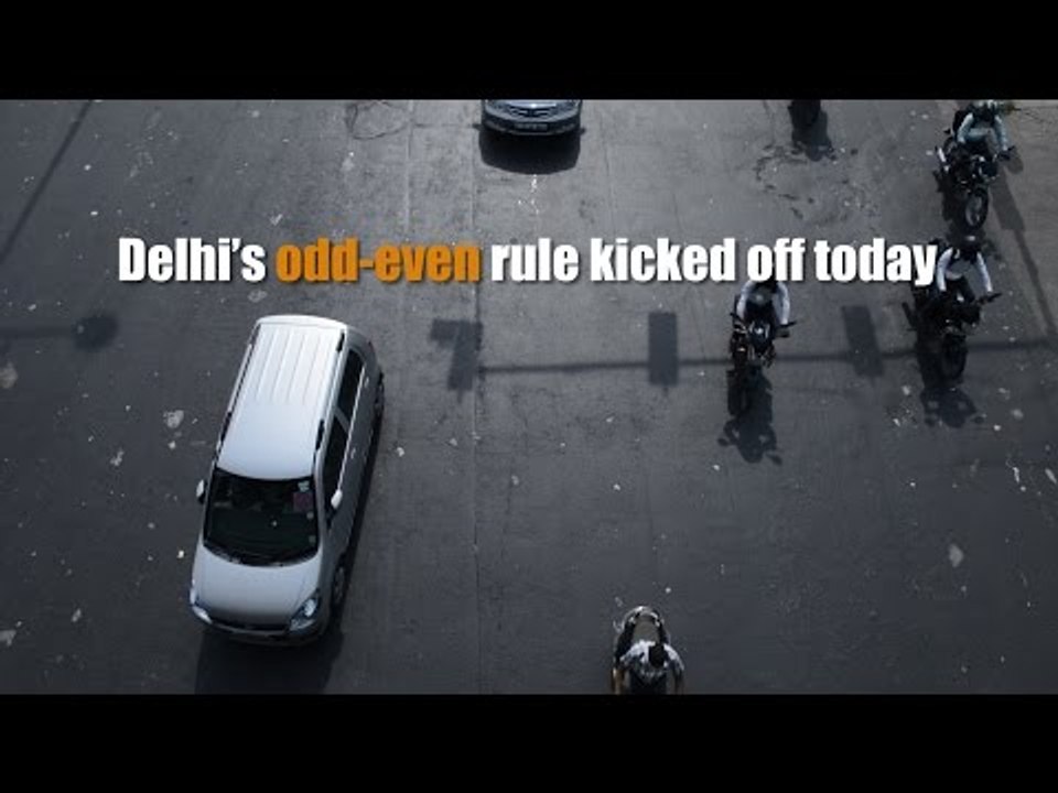 Day 1 of odd-even rule in Delhi