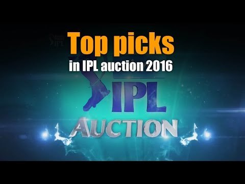 Top picks in IPL auction 2016