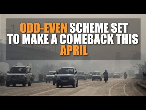 Odd-even rule to return from 15-30 April