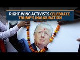 Indian supporters celebrate ahead of Donald Trump’s inauguration