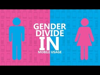 Gender divide in mobile usage
