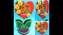 Heart shaped photo frame / plant shaped photo frame from cardboard