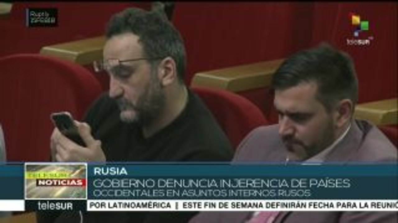 Rusia denuncia injerencia de países occidentales en asuntos internos