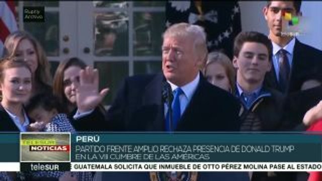 Perú: FA rechaza presencia de Trump en Cumbre de las Américas