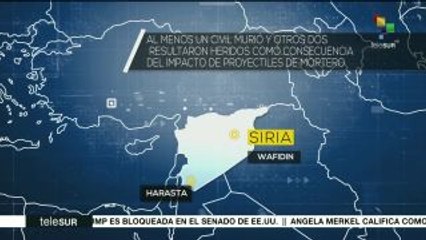 Ataques con mortero dejan un muerto y varios heridos en Siria