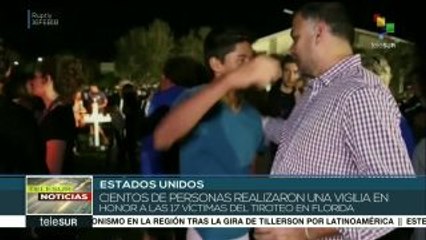 EE.UU.: cientos de personas asisten a vigilia por víctimas de tiroteo