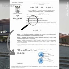 Le Maire de la ville de Challans a pris un arrêté municipal original
