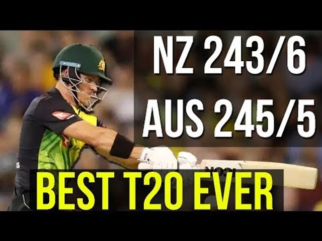 Australia Creates History vs New Zealand in 5th T20 Chasing 243 | Darcy Short Warner, Guptill