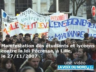 Manif des étudiants - Lille