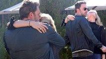 Winter loving! Ben Affleck shares a PDA moment with girlfriend Lindsay Shookus before breakfast in Malibu.