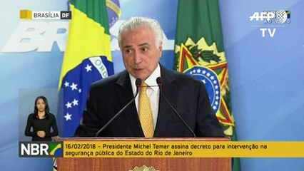 Temer: el crimen organizado "casi tomó el control" en Rio