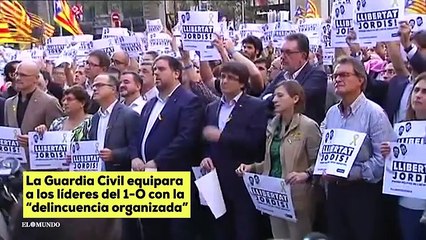 La Guardia Civil acusa a los líderes independentistas de "actuar con tácticas propias de la delincuencia organizada"