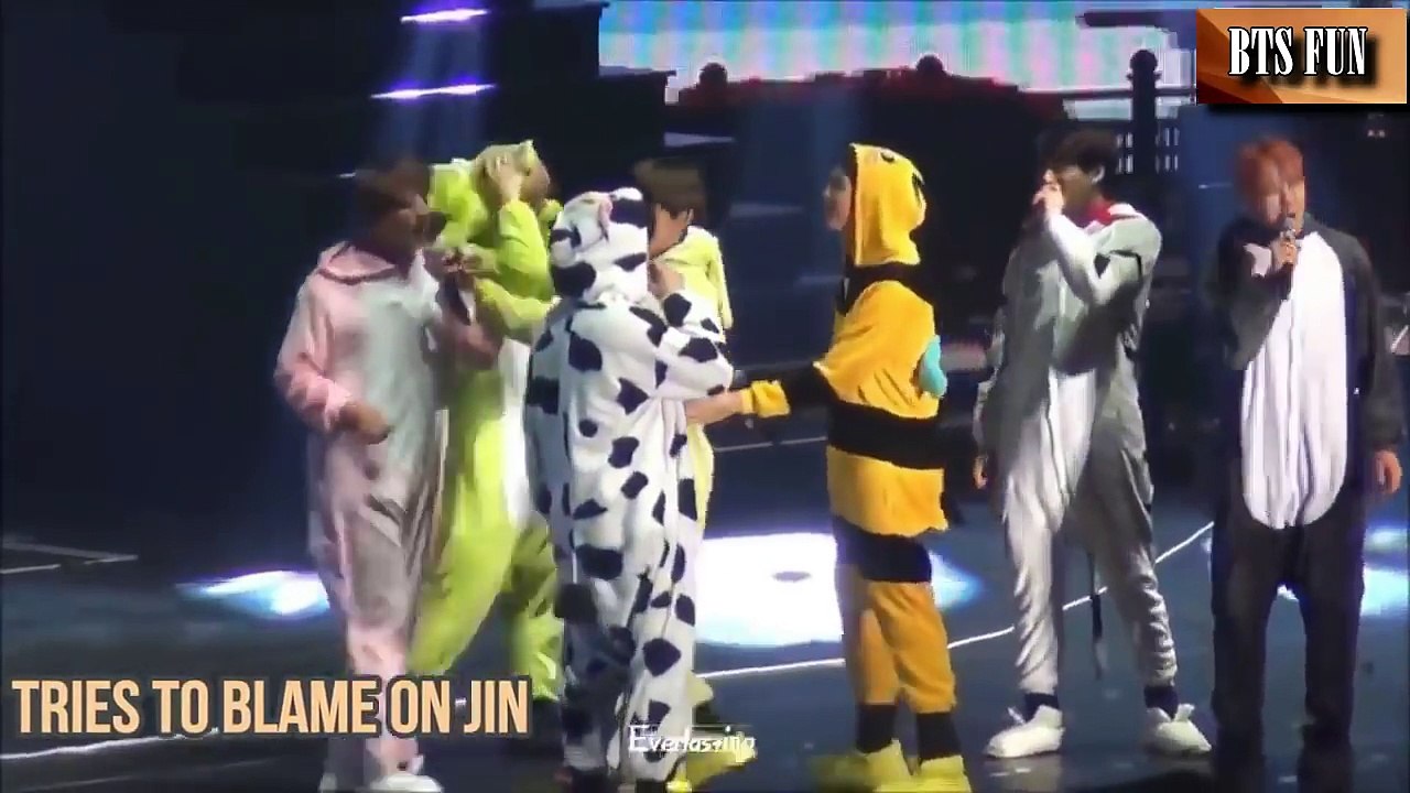 BTS - Jimin Falls VS V Falls (Warning: Too Funny and Cute)