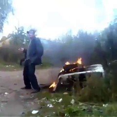 Adam gaz çıkardı kendini yaktı ))))