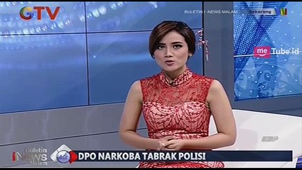 DPO Narkoba Tabrak Polisi Terekam CCTV