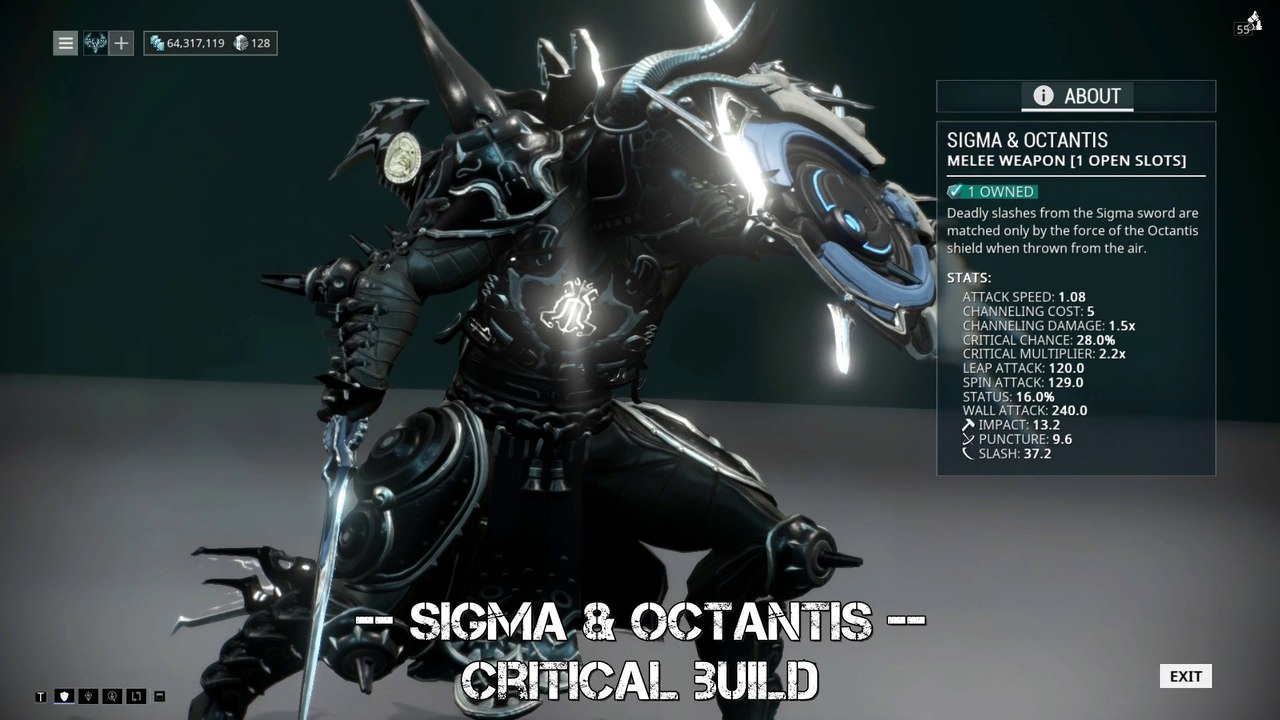 Warframe Sigma & Octantis - Critical build (2 forma)