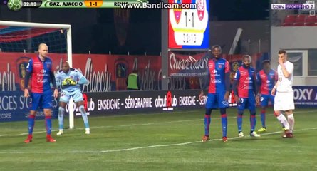 Yunis Abdelhamid 1 - 2! Ajaccio vs Reims! 16_02_2018