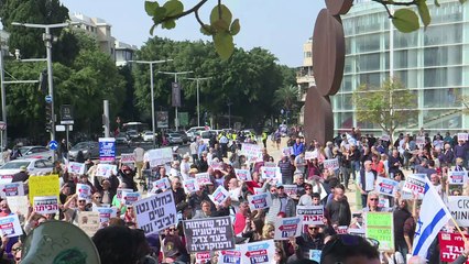 Protesto contra corrupção em Israel