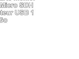 Platinum Carte mémoire Class 6 Micro SDHC avec Lecteur USB 16 Go