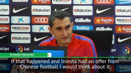 Télécharger la video: Valverde would allow Iniesta to leave Barcelona for China - if he wanted