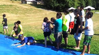 NorthWest Kids Village - Slip n' Slide activity - YouTube