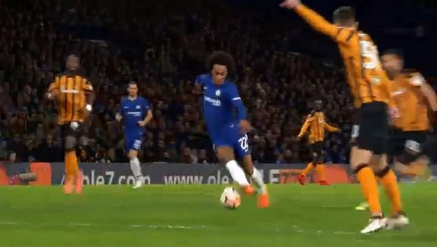 Willian Goal HD - Chelsea 1-0 Hull City 16.02.2018