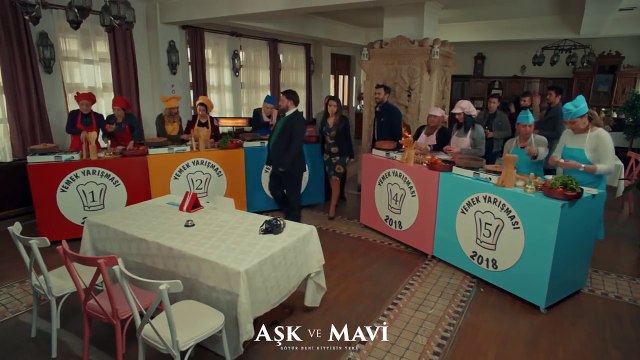 Aşk ve Mavi 53.Bölüm - Hasibe ve Refika, yemek yarışmasında!