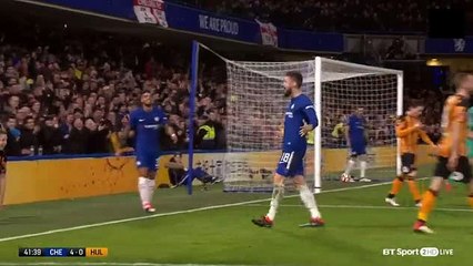 Chelsea - Hull City 4-0 GOAL Giroud 16-02-2018