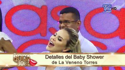Detalles del baby shower de Silvana Torres