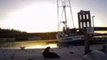 Sea Otter Watches Sunset, Takes Nap on Glacier Bay National Park Dock