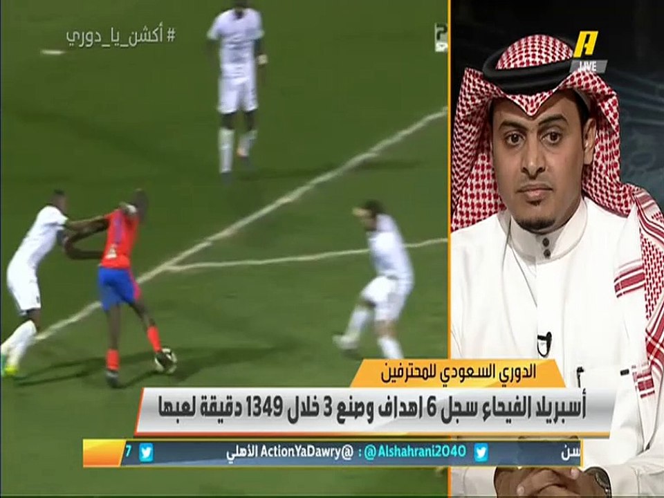 #وليد_الفراج معلقا على هدف #الفيحاء في #الاهلي: المدافع السعودي "يهنق" أمام الكرة السريعة.. عبدالله المسند: هذا يعود لتأسيس اللاعب.. سلطان اللحياني: إقالة ريبيروف كانت يجب أن تتم سابقا