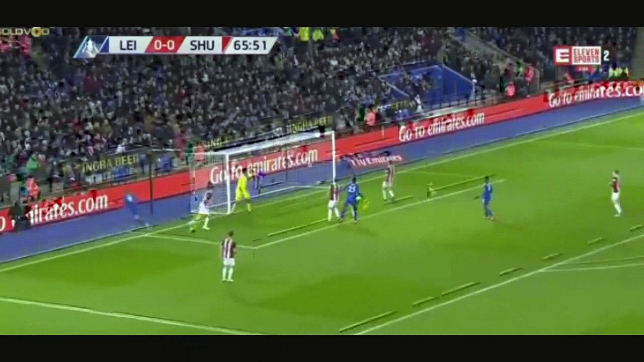 Pass de Mahrez but de Jamie Vardy Leicester City 1-0 Sheffield Utd