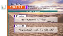 Parole du Seigneur 04.03.2018 - A