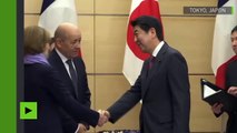 La rencontre entre Shinzo Abe et les ministres français des Affaires étrangères et de la Défense