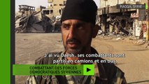 «Nous les avons vus de nos propres yeux» : FDS montre la vidéo de Daesh quittant Raqqa