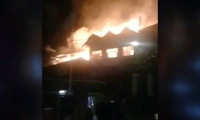 Gedung SMP PGRI di Bogor Ludes Terbakar