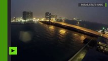 Plusieurs jours de déferlement de l’ouragan Irma à Miami en 80 secondes