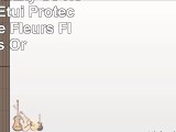 Samsung Galaxy S5 Neo Housse Étui Protection Coque Fleurs Fleurs Or