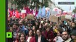 Gaz lacrymogènes et projectiles : la manifestation des fonctionnaires dégénère à Paris