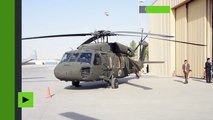 L’armée afghane reçoit deux hélicoptères américains Black Hawk