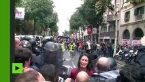 38 blessés lors d'affrontements avec la police en Catalogne