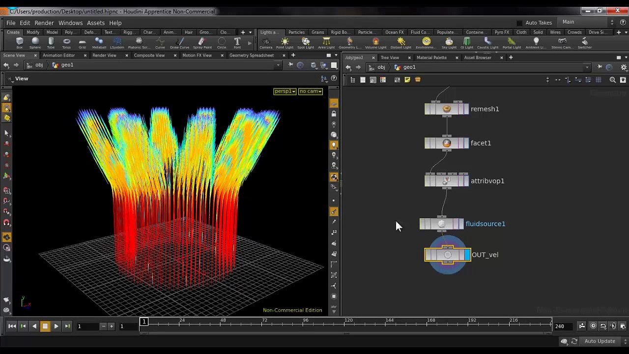 Houdini Tutorial Create Crown Splash in Houdini using Object Shape by ...