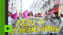 Paris : des centaines de manifestants battent le pavé contre «l'état d'urgence permanent»